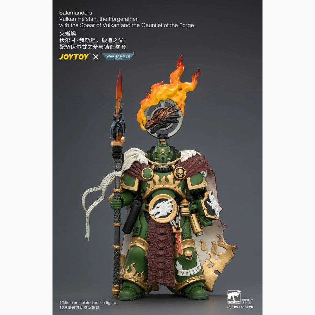 Warhammer figurine Salamanders Vulkan He'stan, the Forgefather 13 cm - Image 4