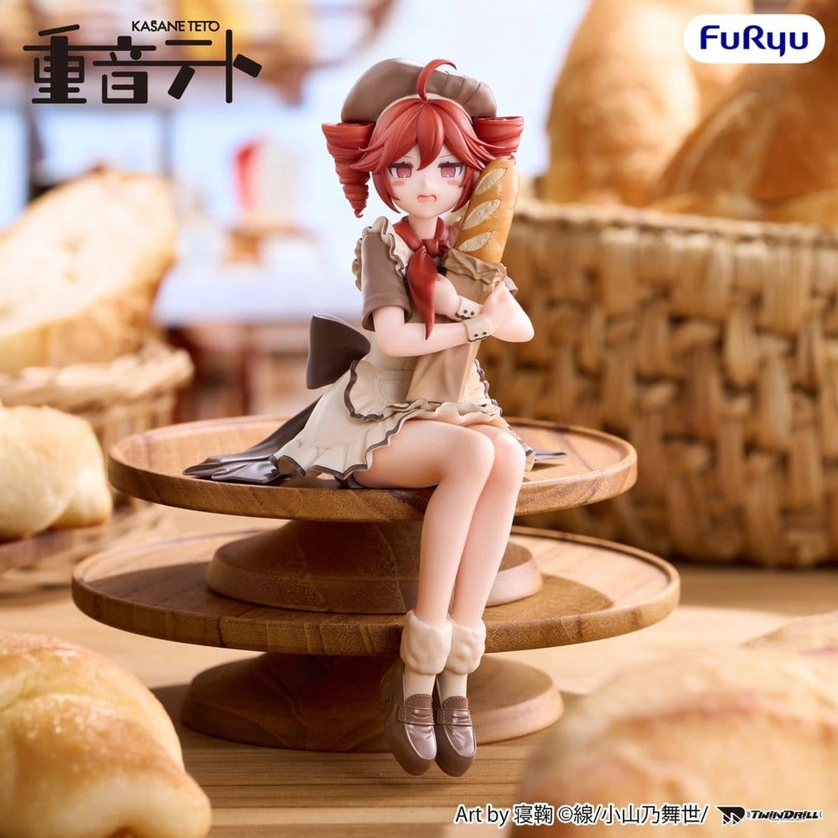 UTAU figurine PVC Noodle Stopper Kasane Teto Baguette Ver. 14 cm - Image 1