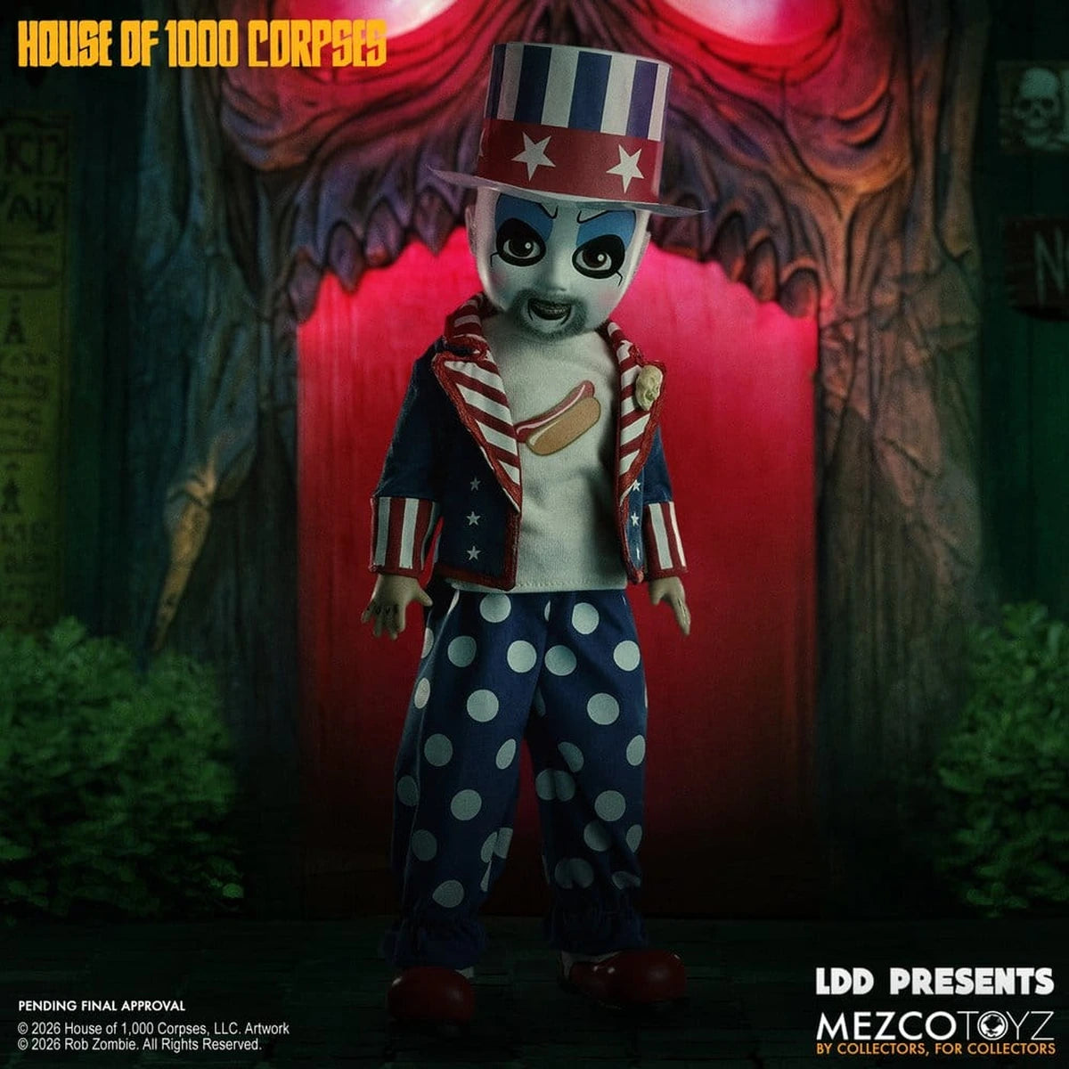 La Maison des mille morts LDD Presents poupée Captain Spaulding 25 cm - Image 1