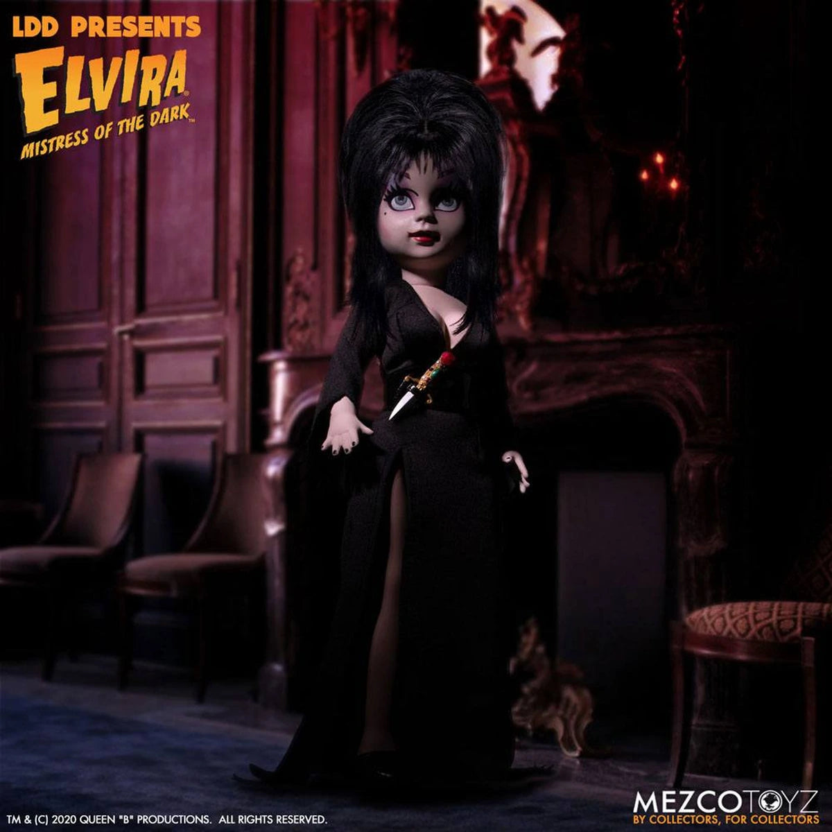 Elvira maîtresse des ténèbres Living Dead Dolls poupée Elvira 25 cm - Image 4