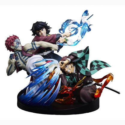 Demon Slayer: Kimetsu no Yaiba figurine PVC Tanjiro Kamado & Giyu Tomioka & Akaza 13 cm - Image 1