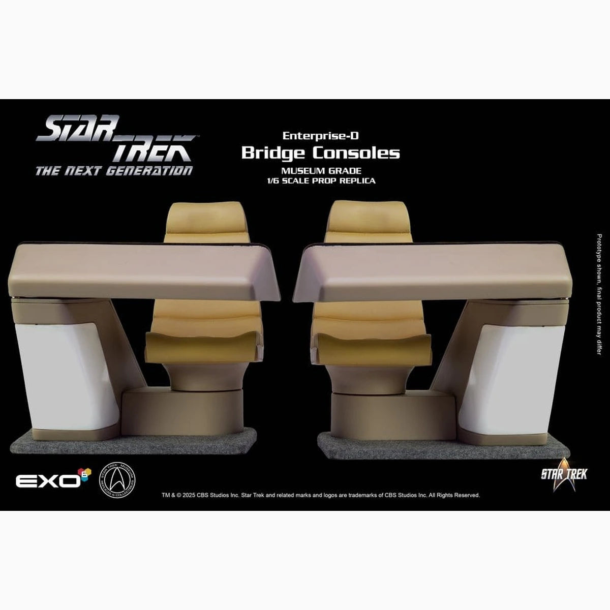 Star Trek : La Nouvelle Génération réplique 1/6 Enterprise-D Bridge Consoles Set - Image 5