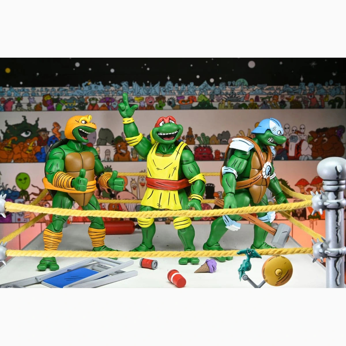 Tortues Ninja (Archie Comics) figurines Pack de 4 Stump Wrestling Turtles 18 cm - Image 6