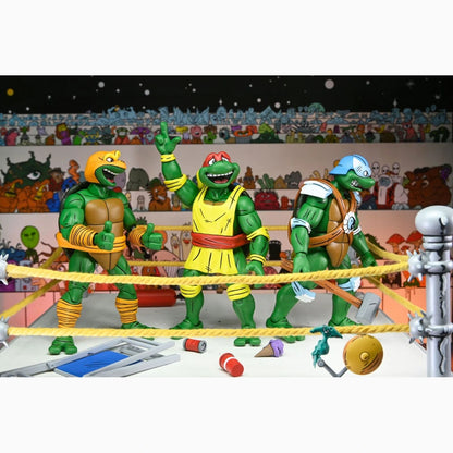 Tortues Ninja (Archie Comics) figurines Pack de 4 Stump Wrestling Turtles 18 cm - Image 6
