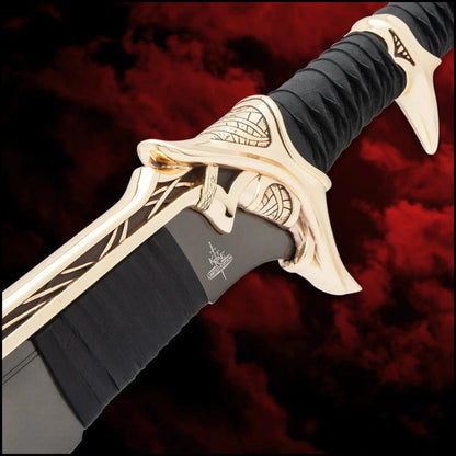 Kit Rae Swords of the Ancients réplique Savathos-Mithrodin épée de guerre Gold Version 111 cm - Image 3