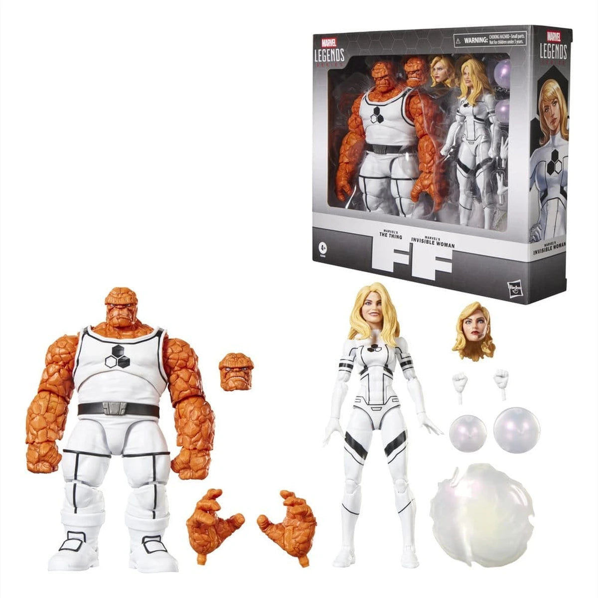 Future Foundation Marvel Legends pack 2 figurines The Thing & Invisible Woman 15 cm - Image 4