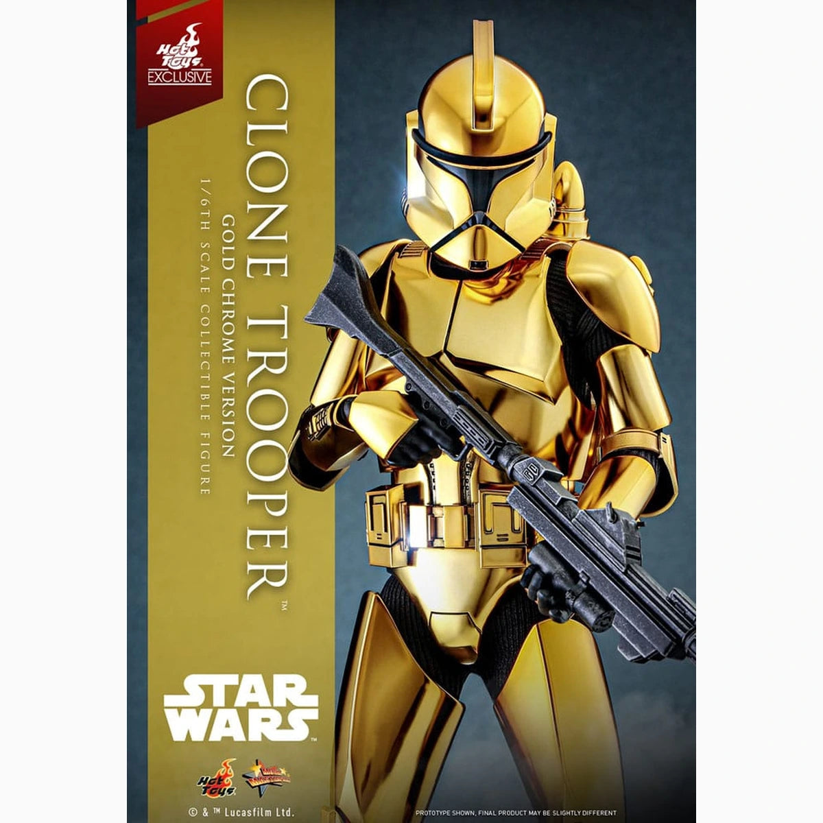 Star Wars figurine 1/6 Clone Trooper (Gold Chrome Version) Exclusive 30 cm - Image 3