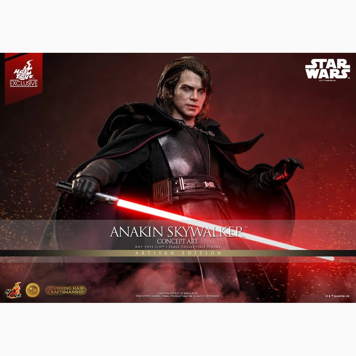 Star Wars Épisode III: La Revanche des Sith Movie Masterpiece figurine 1/6 Anakin Skywalker (Concept Art Version) (Artisan Edition) Hot Toys Exclusive 31 cm - Image 3