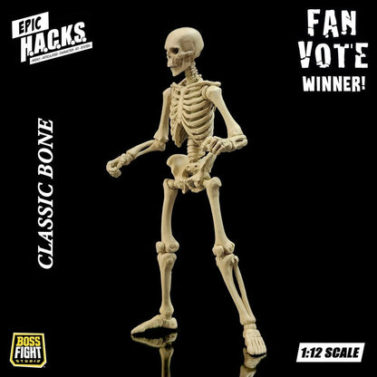 Epic H.A.C.K.S. figurine 1/12 Skeleton Blank Classic Bone - Image 6