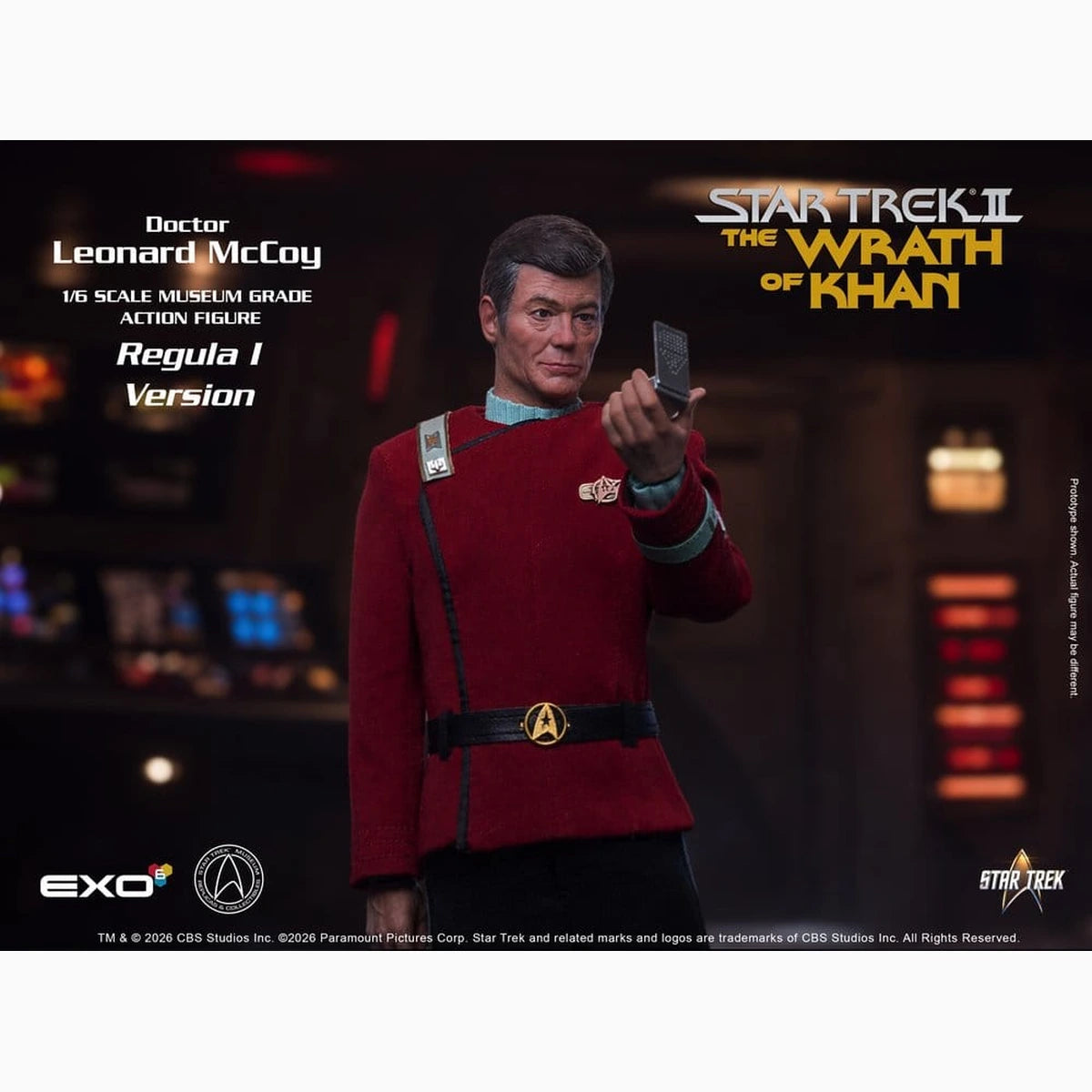 Star Trek II: La Colère de Khan figurine 1/6 Dr. Leonard McCoy Regula I Version 30 cm - Image 3