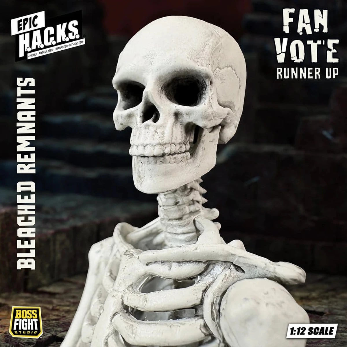EPIC H.A.C.K.S. figurine 1/12 Skeleton Blank Bleached Remnants - Image 3