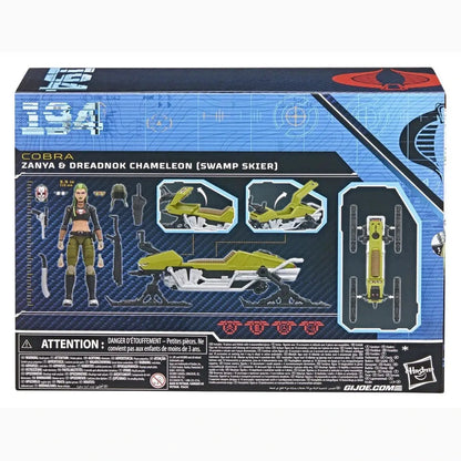 G.I. Joe Classified Series figurine et véhicule #194 Zanya et Dreadnok Chameleon (Swamp Skier) 15 cm - Image 3