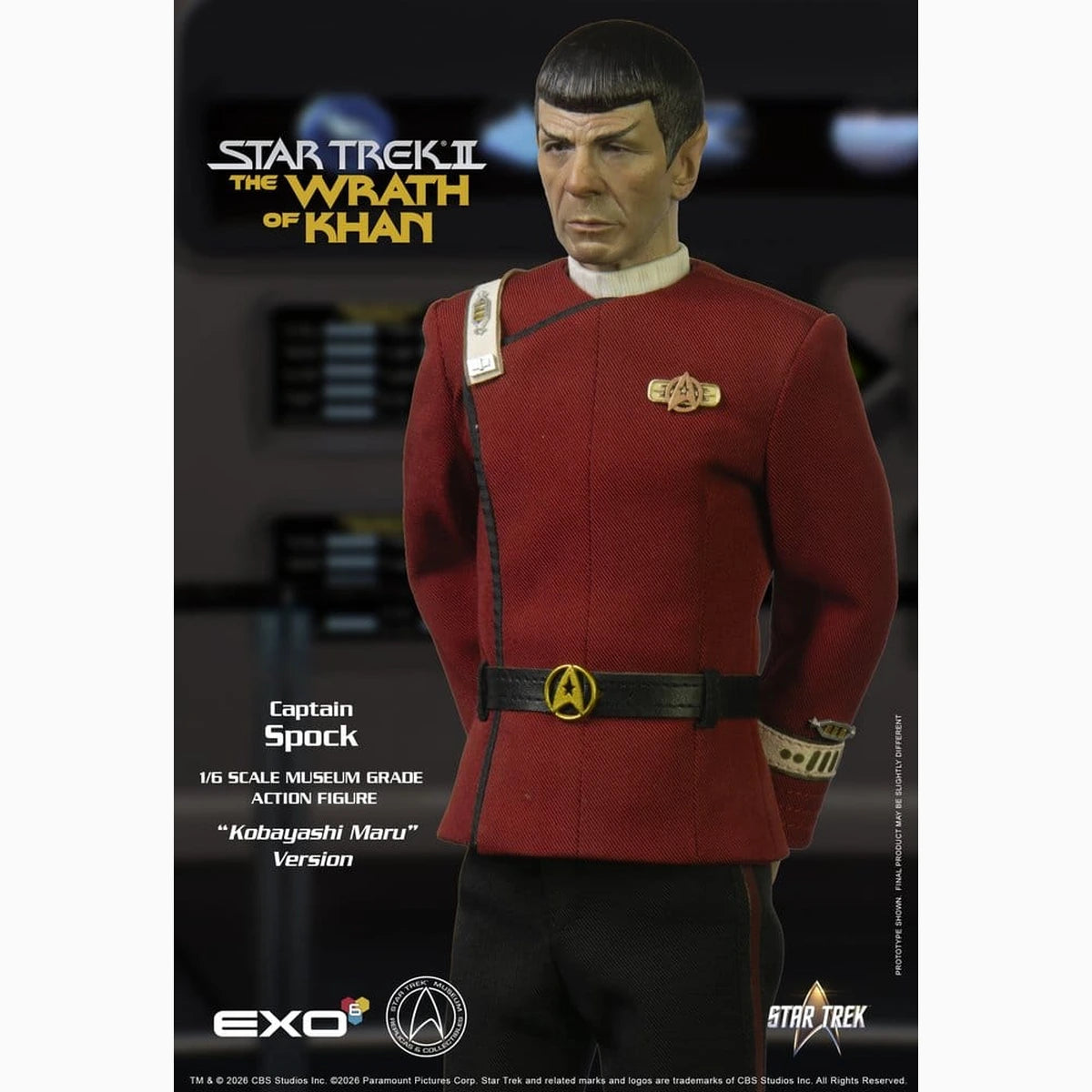 Star Trek : La Colère de Khan figurine 1/6 Captain Spock Kobayashi Maru Version 30 cm - Image 5