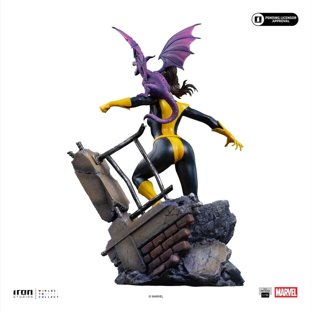 Marvel Kitty Pride & Lockheed X-Men Comics BDS Art Scale statuette 1/10 Kitty Pride & Lockheed 24 cm - Image 3