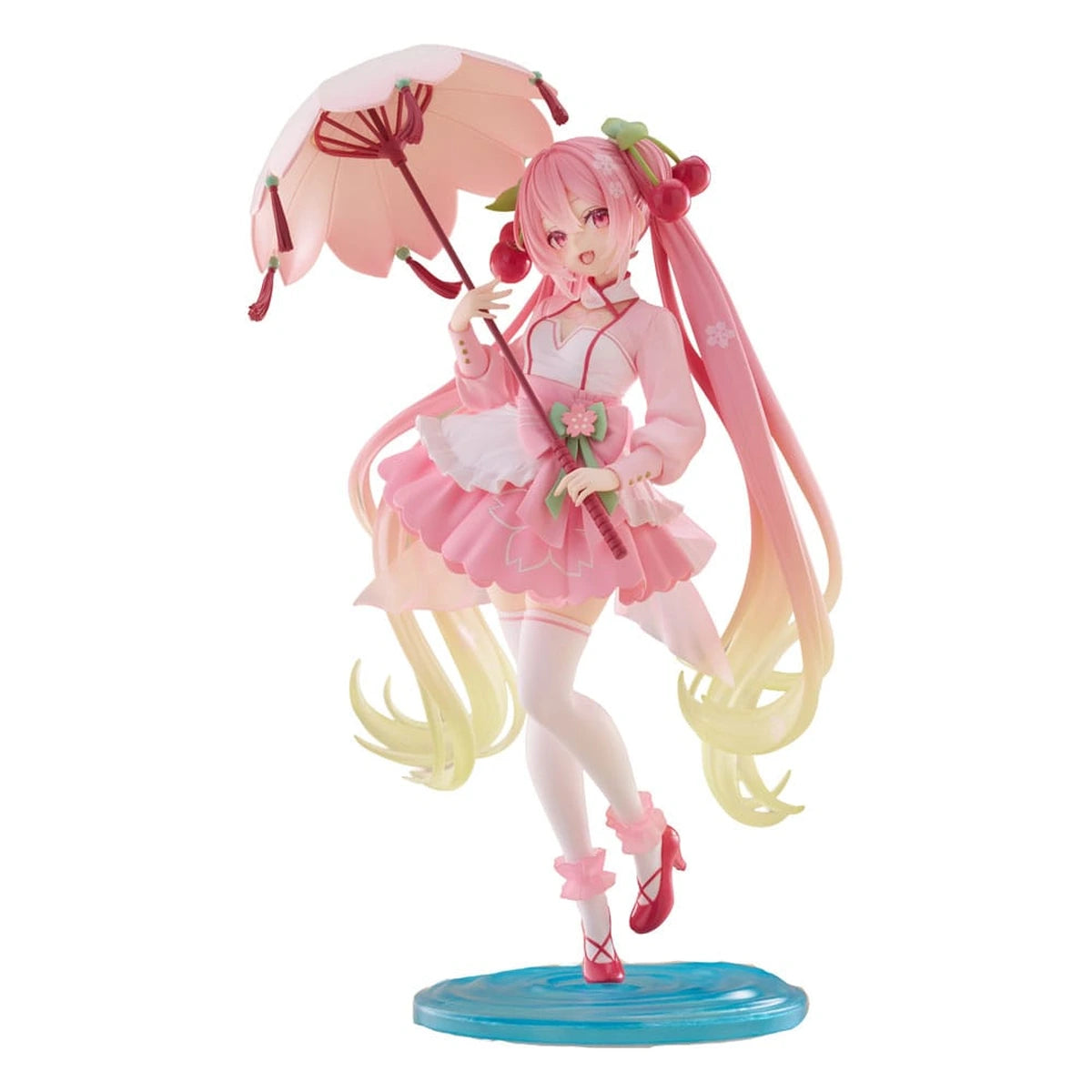 Hatsune Miku AMP statuette PVC Newley Written Sakura Miku Sakura Dress Ver. 21 cm - Image 3