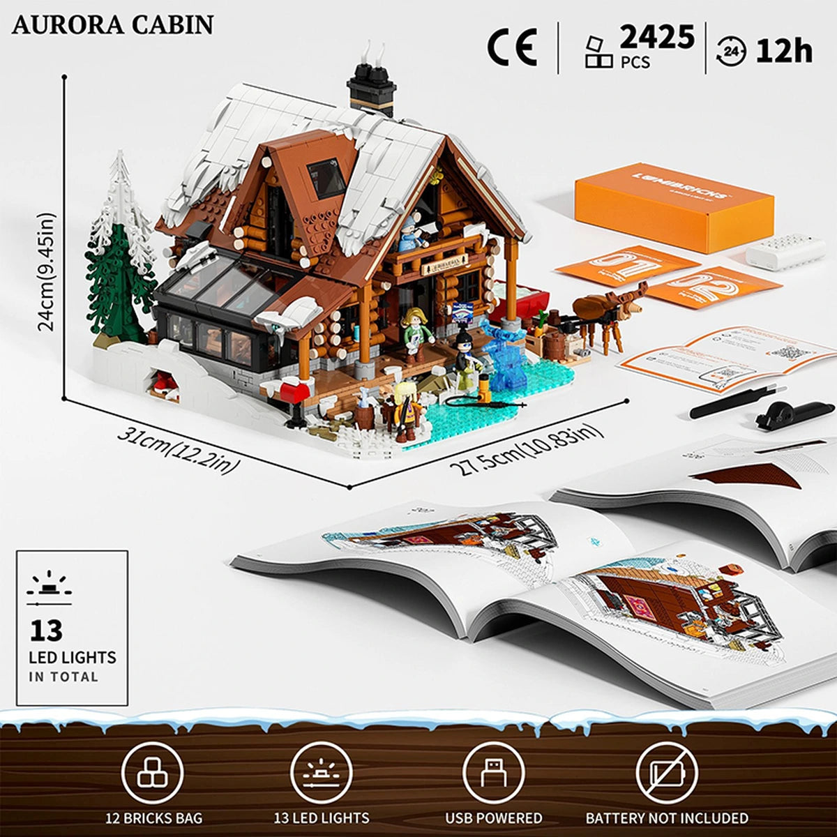 Lumibricks Retro House 10012 Aurora Cabin - Image 5