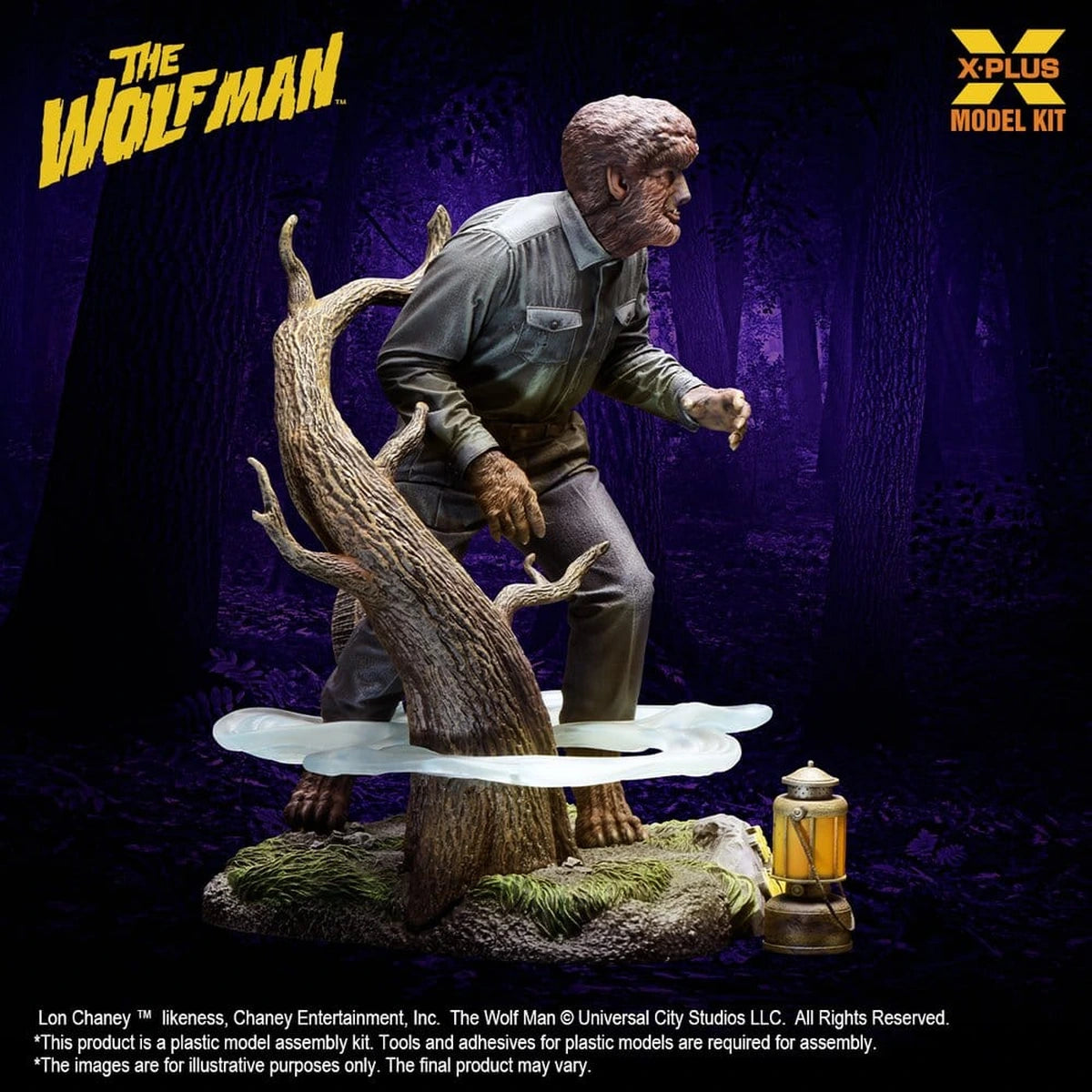 The Wolf Man figurine Plastic Model Kit 1/8 Lon Chaney Jr. as Wolf Man 22 cm (Reproduction) - Image 5