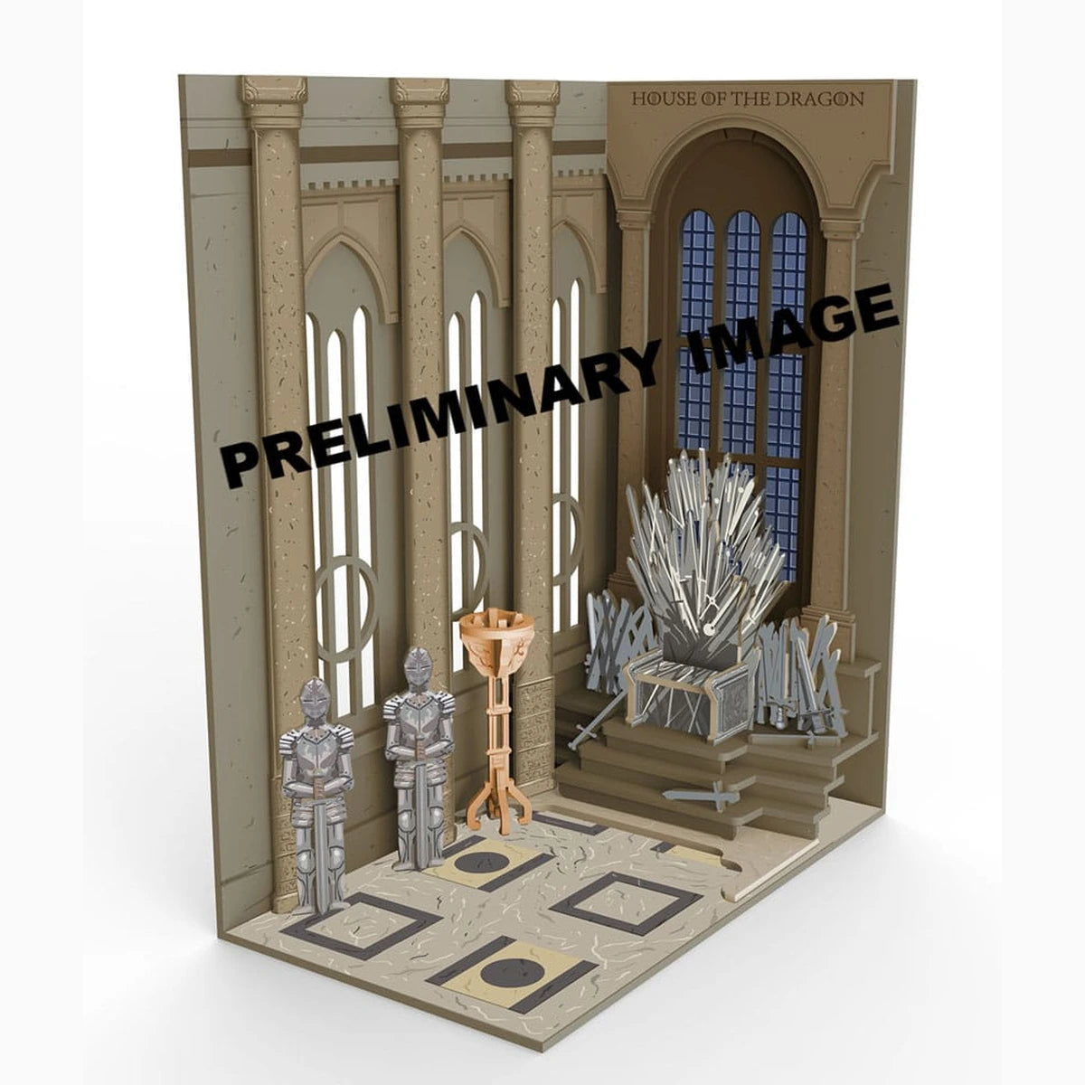 House of the Dragon maquette Book Nook Tiny Adventures Iron Throne 23 cm - Image 3