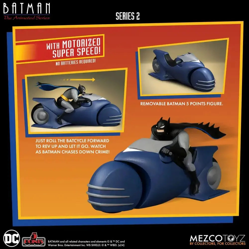 Batman the Animated Series Batman & Batcycle - Rue Du Retro