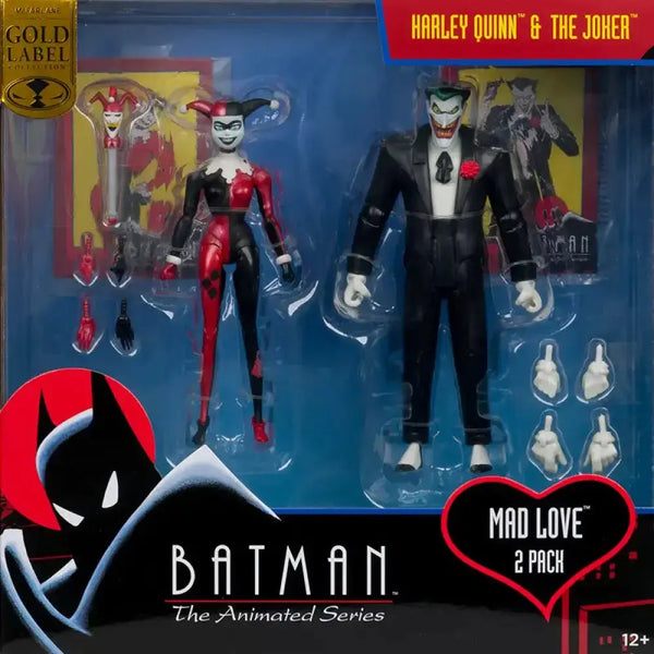 Batman The Animated Series Harley Quinn Le Joker DC Direct figurines Harley Quinn Le Joker (Mad Love) (Gold Label) 18cm