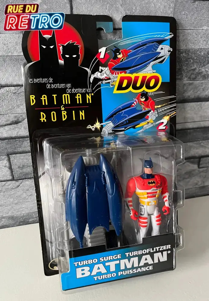 Batman Turbo Surge Duo / Les aventures de Batman & Robin 1996 Figurine et Véhicule pour Figurines