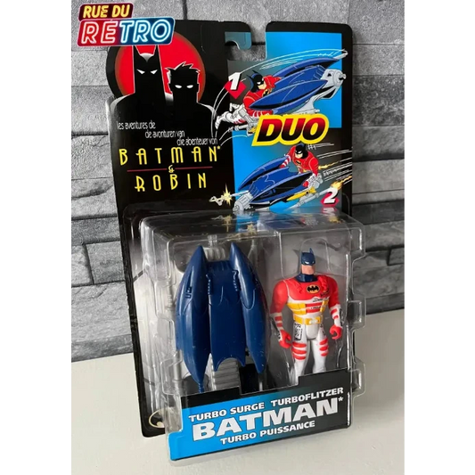 Batman Turbo Surge Duo / Les aventures de Batman & Robin 1996 Figurine et Véhicule pour Figurines