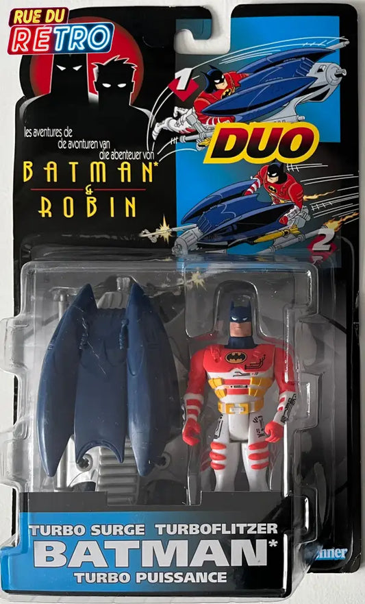 Batman Turbo Surge Duo / Les aventures de Batman & Robin 1996 Figurine et Véhicule pour Figurines
