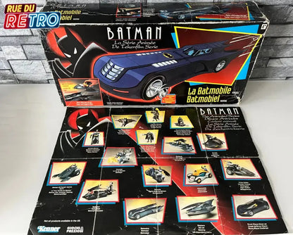 Batmobile 1993 + Boîte + Notice + Dépliant Kenner - Batman The Animated Series Kenner