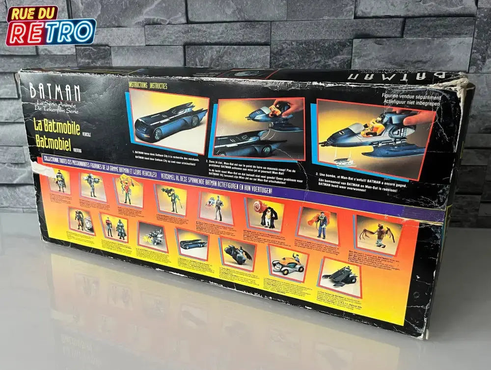 Batmobile 1993 + Boîte + Notice + Dépliant Kenner - Batman The Animated Series Kenner