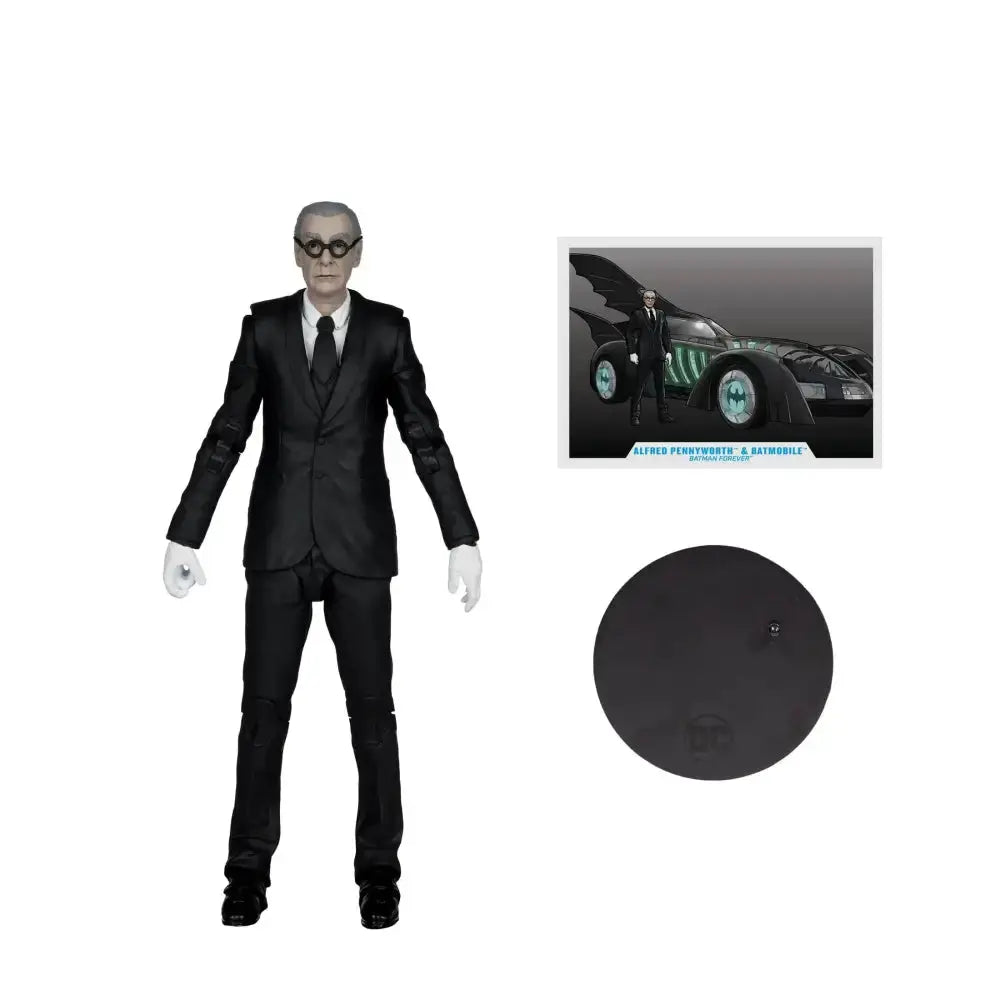Batmobile Batman Forever DC Multiverse et figurine Alfred Pennyworth 79cm McFarlane Toys