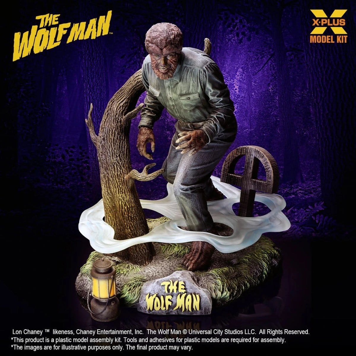 The Wolf Man figurine Plastic Model Kit 1/8 Lon Chaney Jr. as Wolf Man 22 cm (Reproduction) - Image 7
