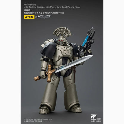 Warhammer The Horus Heresy figurine 1/18 lron Warriors MKVI Tactical Sergeant with Power Sword and Plasma Pistol 12 cm - Image 4
