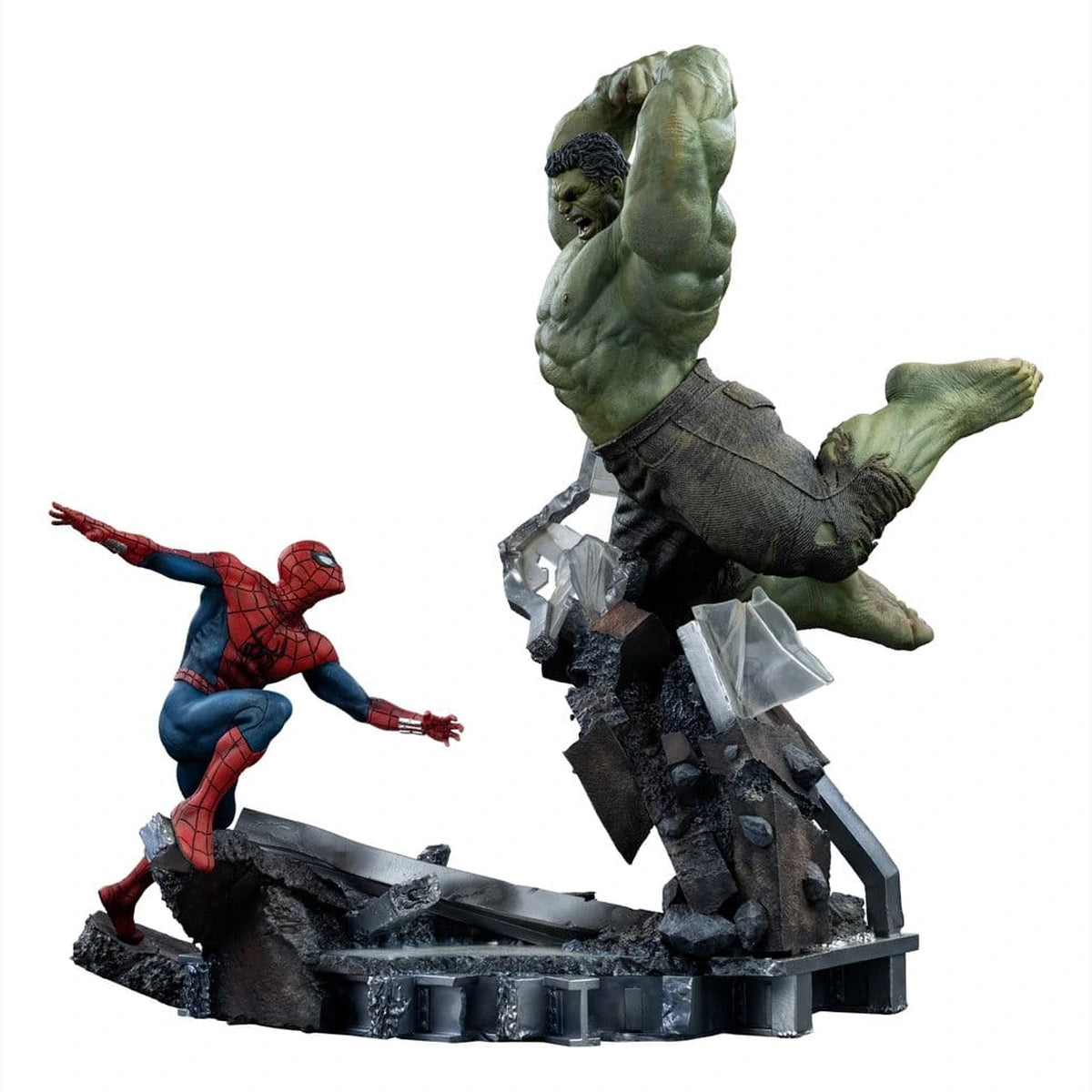 Marvel Comics statuette 1/10 Art Scale Spider-Man vs Hulk 38 cm - Image 4