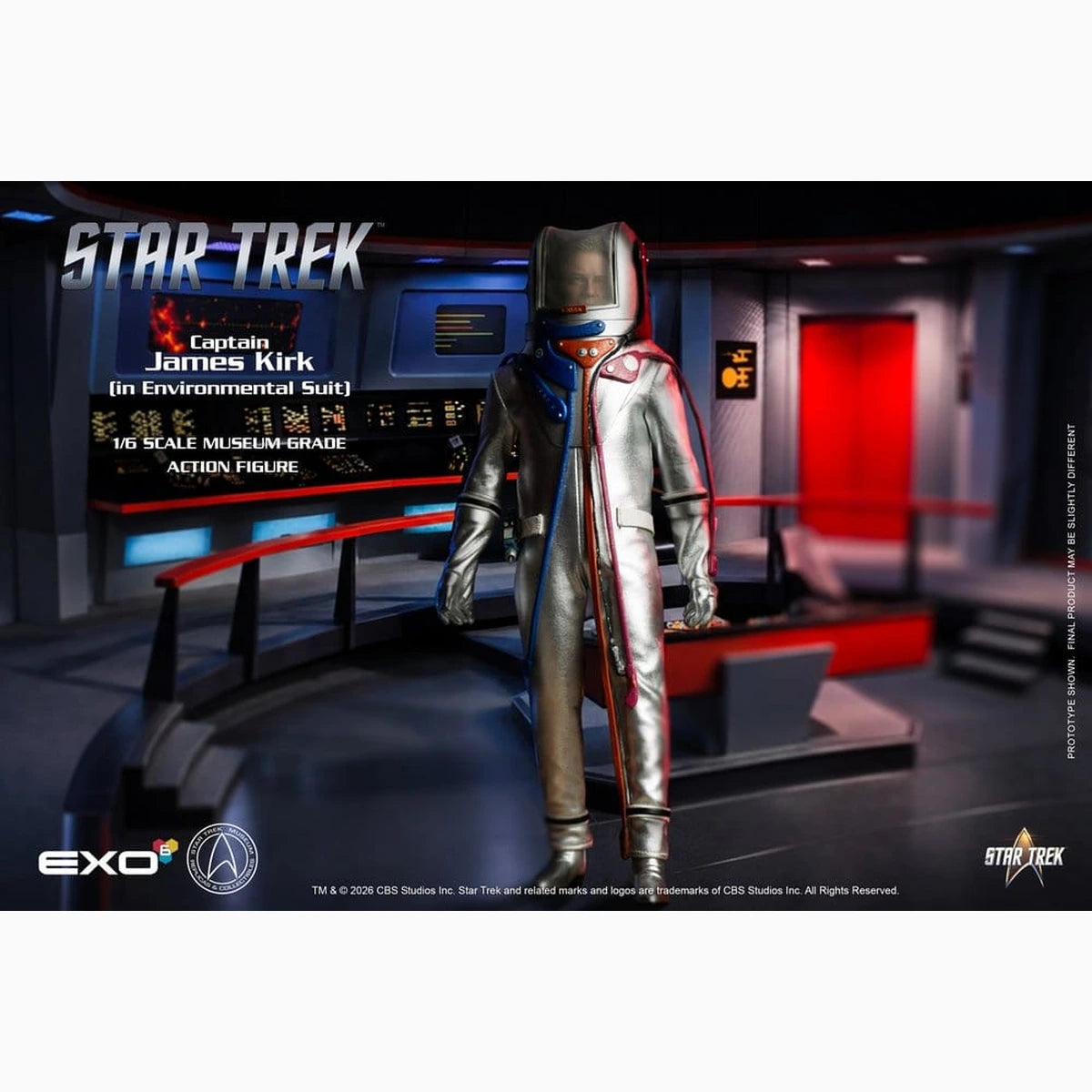 Star Trek: La série originale figurine 1/6 Captain James T. Kirk (in Environmental Suit) 29 cm - Image 5
