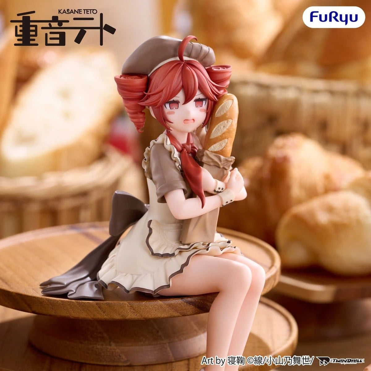 UTAU figurine PVC Noodle Stopper Kasane Teto Baguette Ver. 14 cm - Image 4
