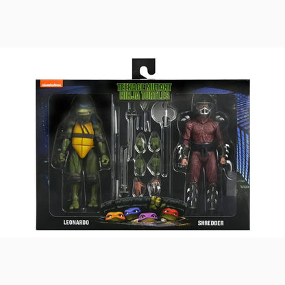 Tortues Ninja (1990 Movie) figurine Roof Top Battle Shredder vs Leo 18 cm - Image ajoutée 25