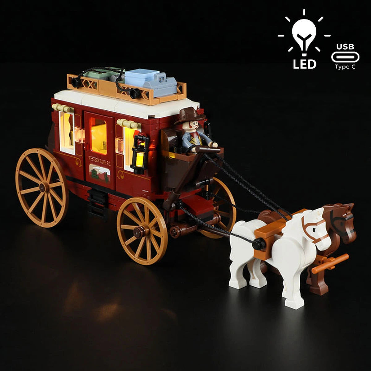 Lumibricks The Old West 14006 Western Stagecoach - Image 1