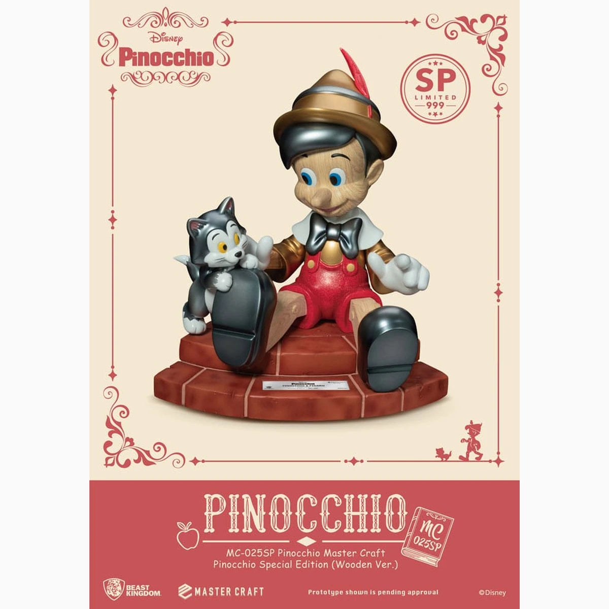 Disney statuette Master Craft Pinocchio Wooden Ver. Special Edition 27 cm - Image 1