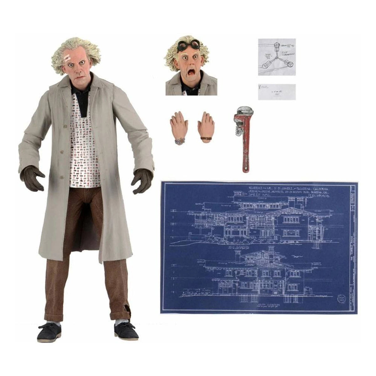 Retour vers le futur figurine Ultimate Doc Brown 18 cm - Image 1