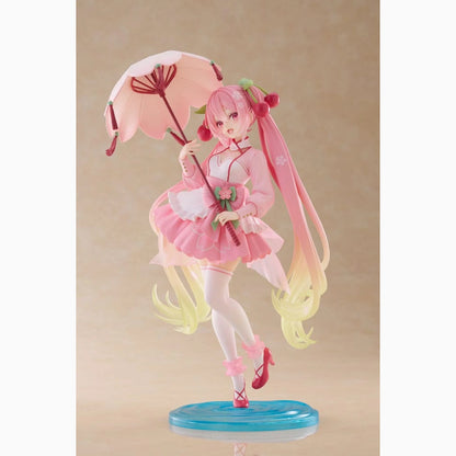 Hatsune Miku AMP statuette PVC Newley Written Sakura Miku Sakura Dress Ver. 21 cm - Image 5