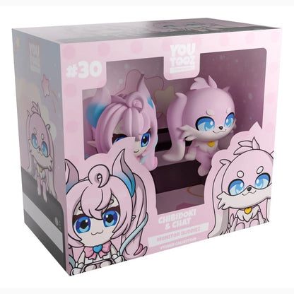 Original Vinyl figurines Chibidoki & Chat Monitor Buddiez 7 cm - Image 1