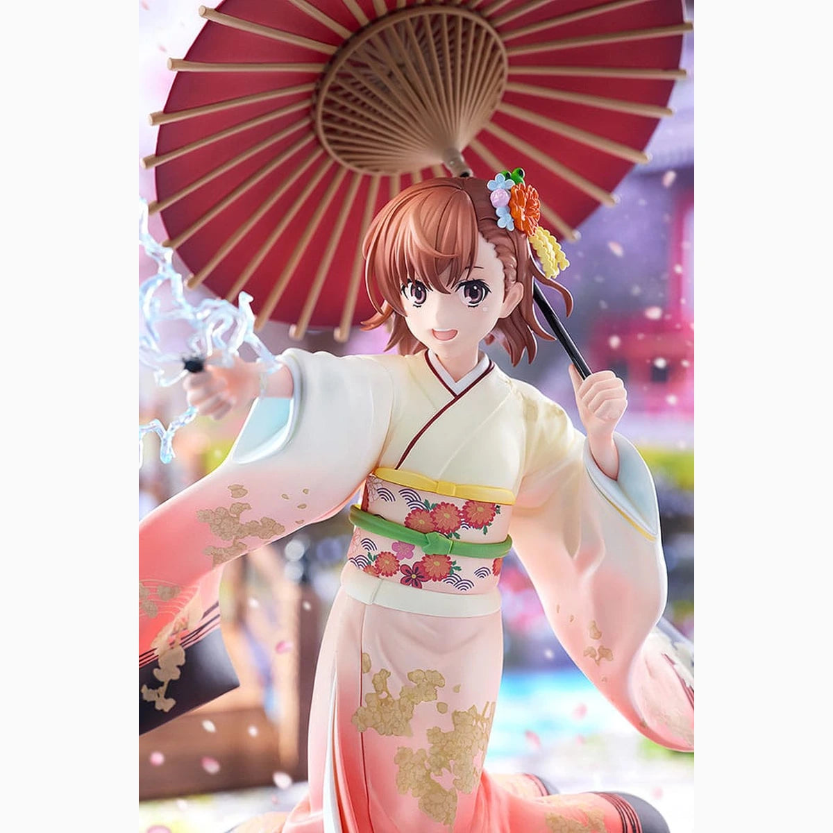 A Certain Scientific Railgun T statuette 1/7 Mikoto Misaka Furisode Kimono Ver. 28 cm - Image 4