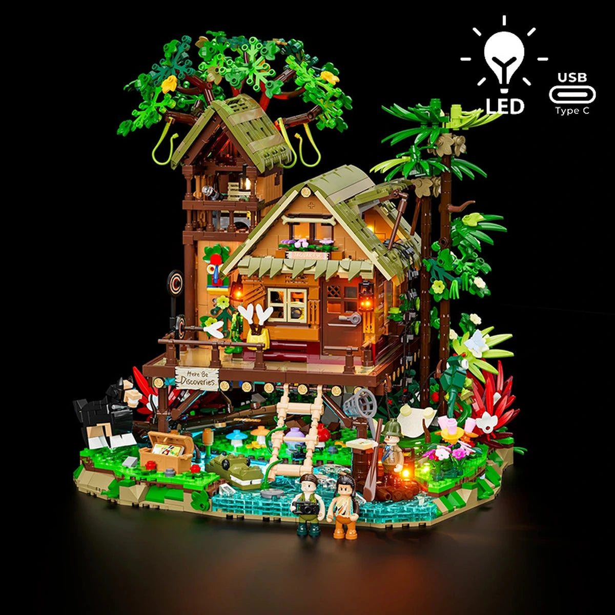 Lumibricks Retro House 10015 Misty Forest Cabin - Image 1