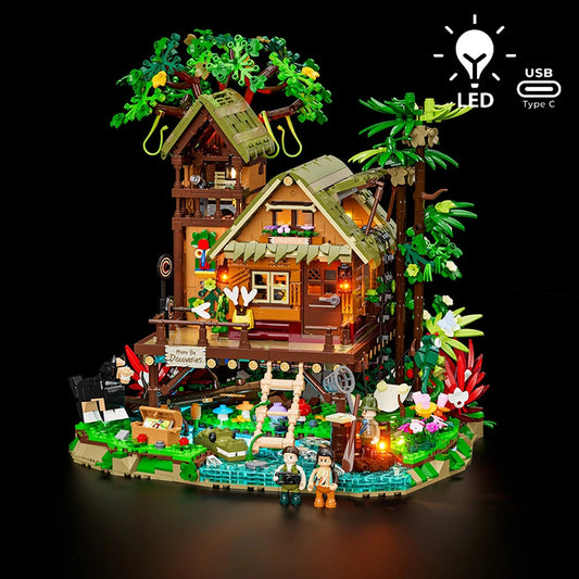 Lumibricks Retro House 10015 Misty Forest Cabin - Image 1