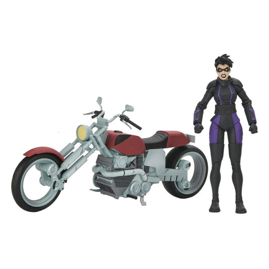 Tortues Ninja (The Last Ronin The Lost Years) figurine Casey Marie with Last Ronin Motorcycle 18 cm - Image 1