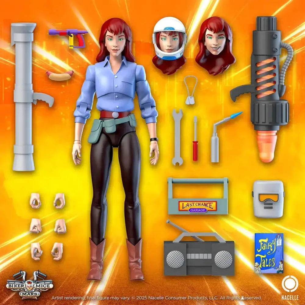 Biker Mice From Mars Les Motards de l'espace figurine Charley 23 cm - Rue Du Retro