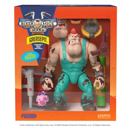 Biker Mice From Mars Les Motards de l'espace figurine Greasepit 23 cm - Rue Du Retro