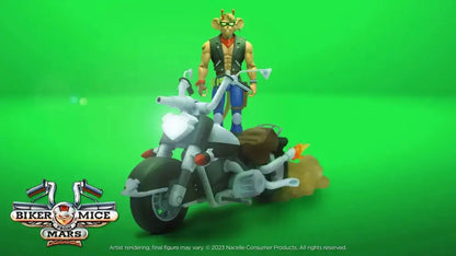 Biker Mice From Mars Throttle's Les Motards de l'espace véhicule Martian Monster Bike 23cm Nacelle