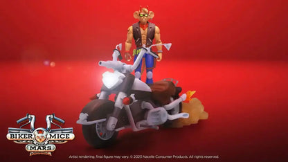 Biker Mice From Mars Throttle's Les Motards de l'espace véhicule Martian Monster Bike 23cm Nacelle