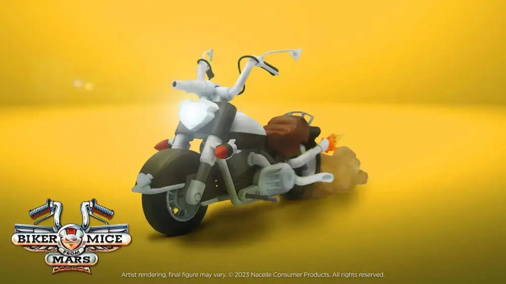 Biker Mice From Mars Throttle's Les Motards de l'espace véhicule Martian Monster Bike 23cm Nacelle